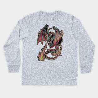 Mythical Dragon Kids Long Sleeve T-Shirt